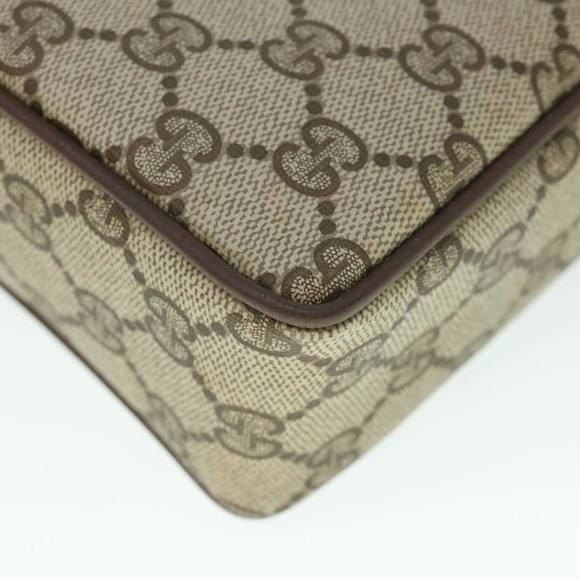 GUCCI GG Canvas Clutch Bag PVC Leather Beige 156.01.053 Auth yk8651 - Picture 16 of 16